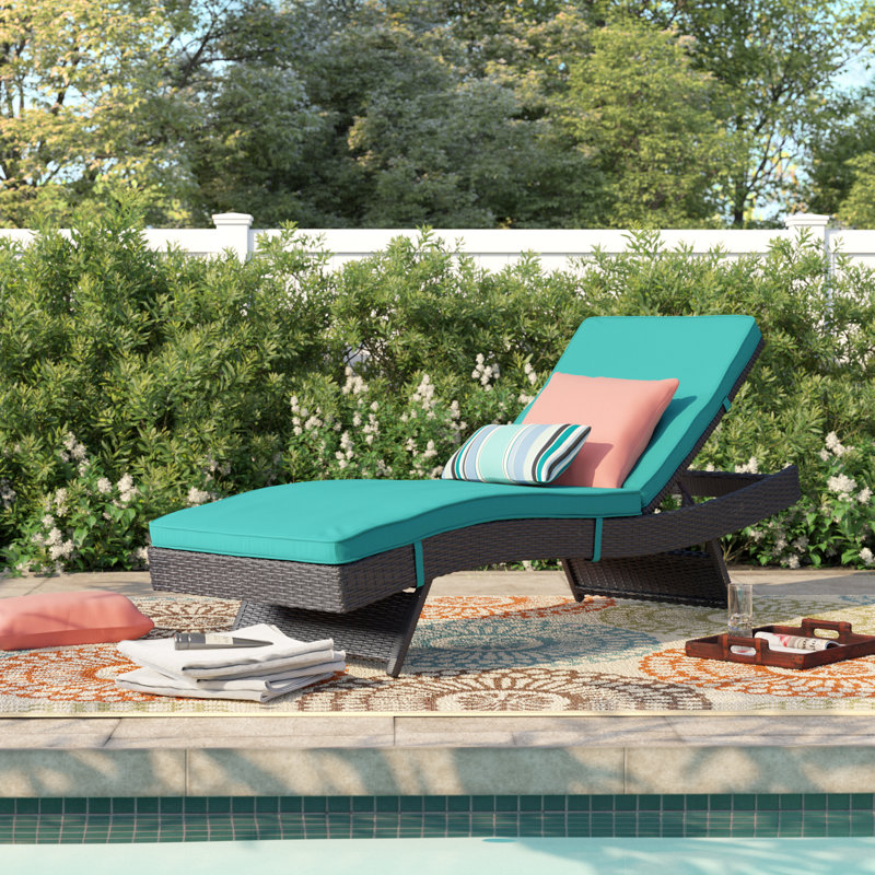 Sol 72 Outdoor™ Brentwood Reclining Chaise Lounge with Cushion & Reviews